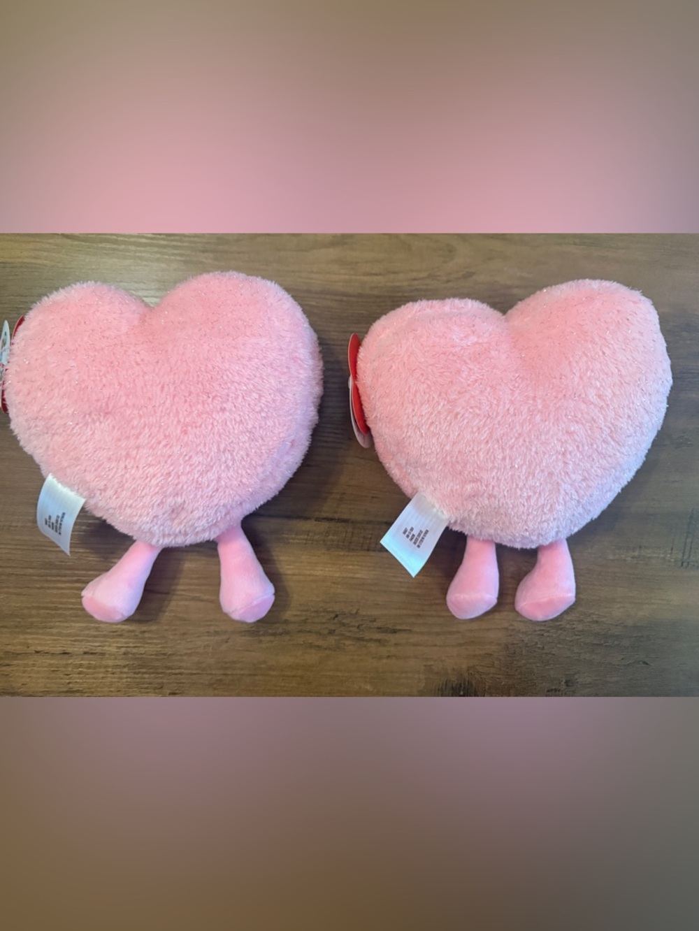 Gigglescape 5" Sweetheart Candy TE AMO Plush Toy Soft Pink Set Of 2 NWT - Picture 2 of 3